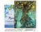Figured'Art Paint by Numbers for Adults with Frame Fairy tree 16"x20" - Craft Art Painting DIY Kit Canvas Already Stretched on a Wooden Frame